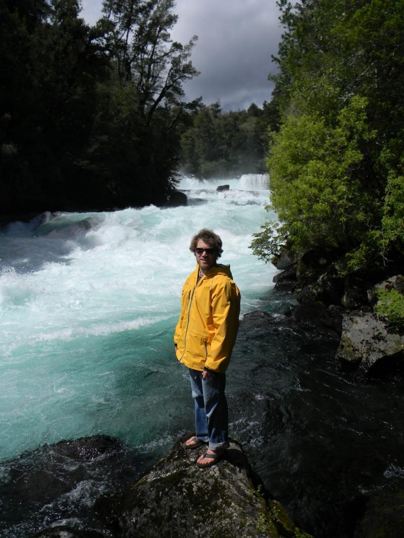 Max Fisher with the Upper Fuy at high flows photo by Mike Kobzik